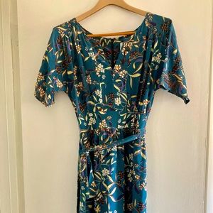 Amour Vert Silk Midi Dress